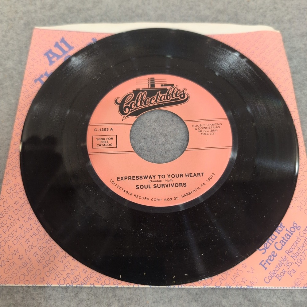 Soul Survivors Expressway To Your Heart Hey Gyp 45 RPM Vinyl Collectables C-1303 - Picture 2 of 3